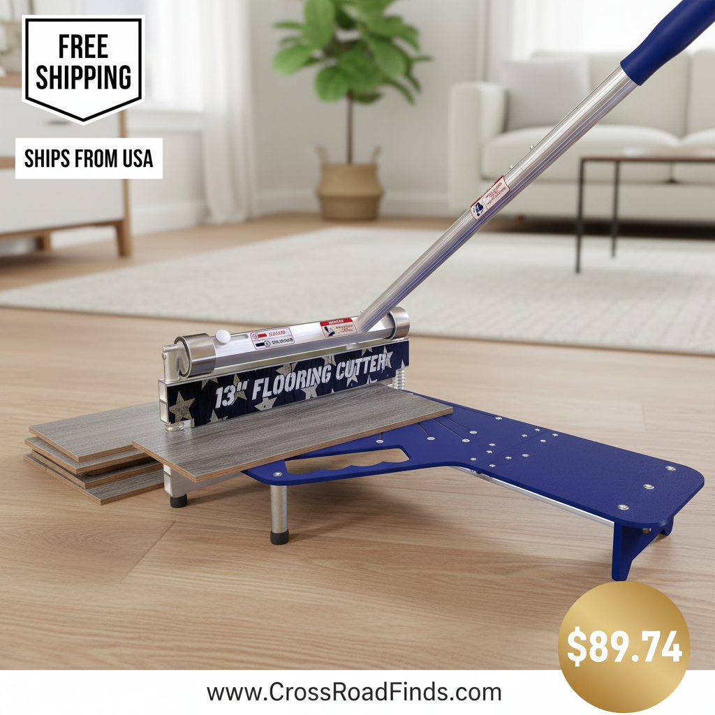 13" Pro Vinyl & Laminate Cutter: Dust-Free LVP/SPC Tool