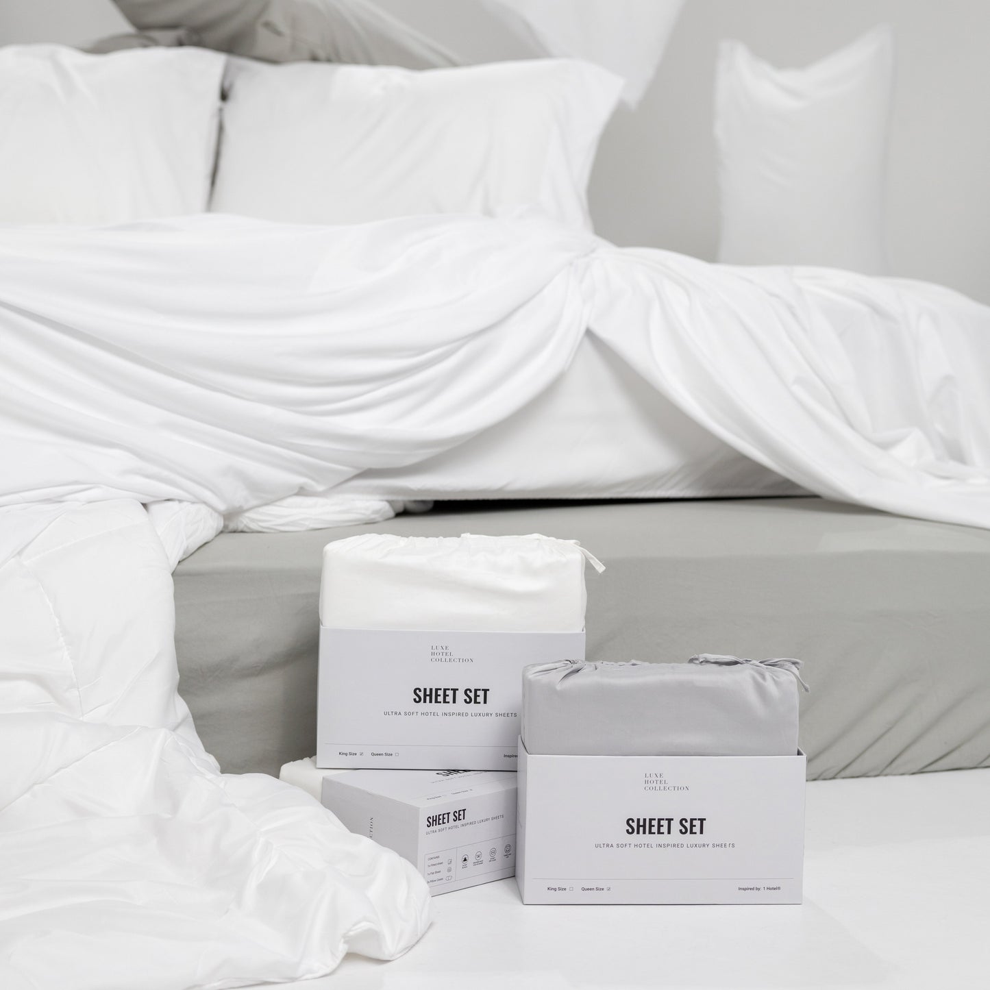 Sateen Cotton Grand Suite Sheet Set