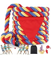 HOKINETY Tug of War Rope for Kids & Adults - 20ft Soft Cotton Outdoor Pulling Rope with Flag for Team Building Activities Field Day Family Reunions...