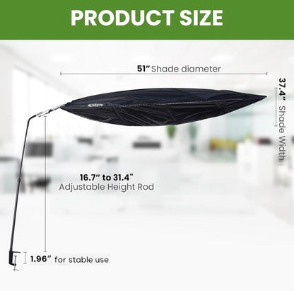 Desk Shade for Cubicle to Block Light, Cubicle Shade, Desk Leaf Shade, Cubicle Leaf, Cubicle Leaf Shade, Office Light Cover, Cubicle Accessory, Designed for Sensitive Worker