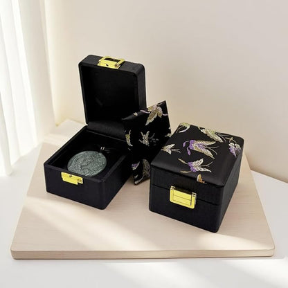 Jade Pendant Necklace, Healing Stone Necklace, Handcrafted Natural Healing Pendant for Men and Women - Infused with Chakra Energy to Attract Wealth, Luck and Health (God of Wealth)