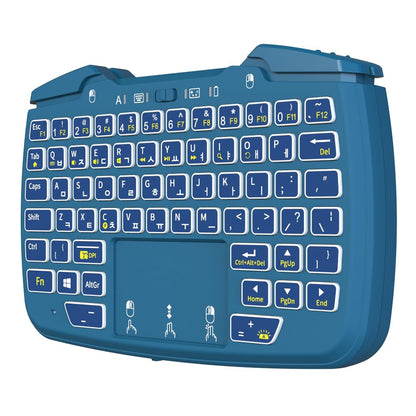 FUNDIAN X1 Bluetooth Game Controller Keyboard Mouse CookieRun Limited Edition, Remote Wireless Controller Compatible with Smartphone, Laptop, Tablet, PC, iPhone, iPad, Nvidia Shield TV, Chromecast with Google TV (Blue_CookieRun_Eng/Kor)