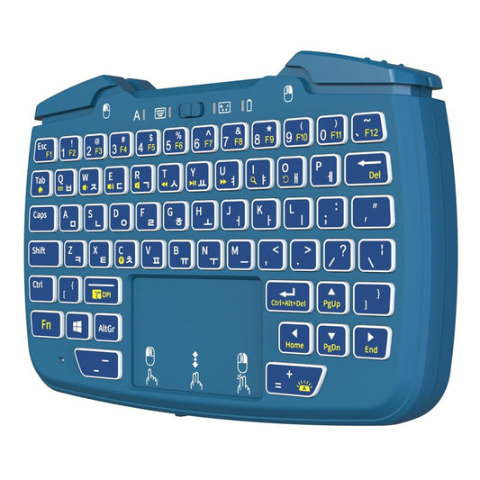 FUNDIAN X1 Bluetooth Game Controller Keyboard Mouse CookieRun Limited Edition, Remote Wireless Controller Compatible with Smartphone, Laptop, Tablet, PC, iPhone, iPad, Nvidia Shield TV, Chromecast with Google TV (Blue_CookieRun_Eng/Kor)