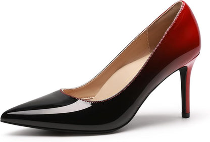 DREAM PAIRS Women's High Heels Pump Closed Pointed Toe Slip On Stiletto Dress Shoes Fashion Wedding Bridal Work Office Comfortable Pumps Shoes