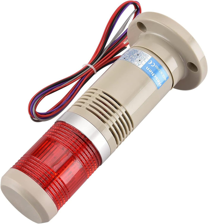 Heschen Tower Stack Light 24V DC Industrial Red LED Alarm Warning Flashlight