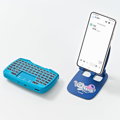 FUNDIAN X1 Bluetooth Game Controller Keyboard Mouse CookieRun Limited Edition, Remote Wireless Controller Compatible with Smartphone, Laptop, Tablet, PC, iPhone, iPad, Nvidia Shield TV, Chromecast with Google TV (Blue_CookieRun_Eng/Kor)