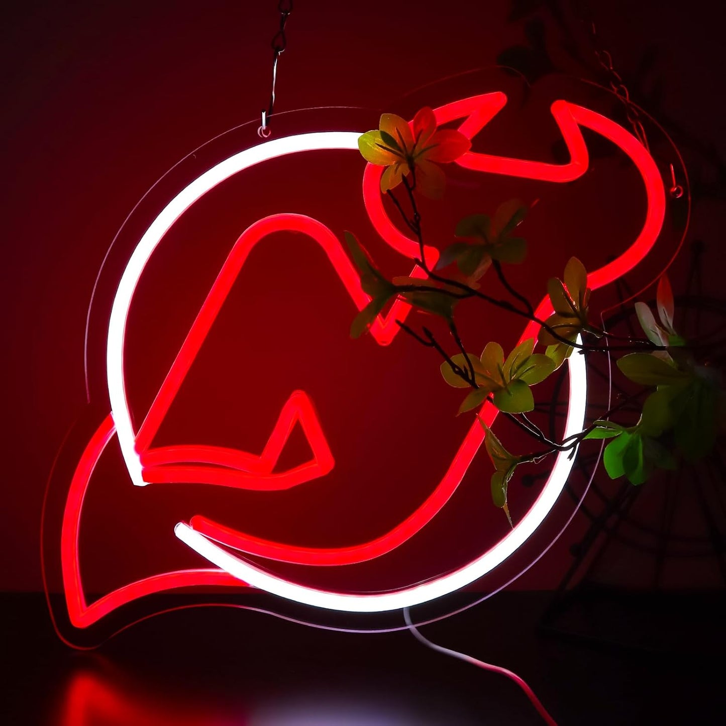 Hockey Neon Sign Dimmable Sport Team Neon Light for Man Cave Party Bar Decoration,LED Neon for Parties, Dorms, Game Room Decor ，Christmas Birthday Gift 12.2 * 12.9inch