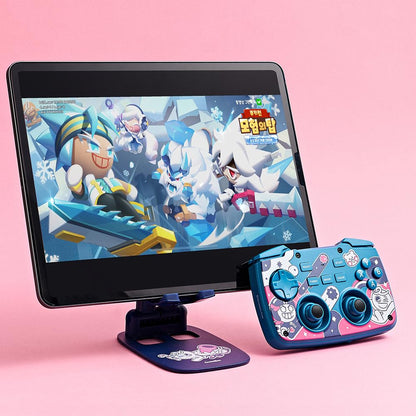 FUNDIAN X1 Bluetooth Game Controller Keyboard Mouse CookieRun Limited Edition, Remote Wireless Controller Compatible with Smartphone, Laptop, Tablet, PC, iPhone, iPad, Nvidia Shield TV, Chromecast with Google TV (Blue_CookieRun_Eng/Kor)