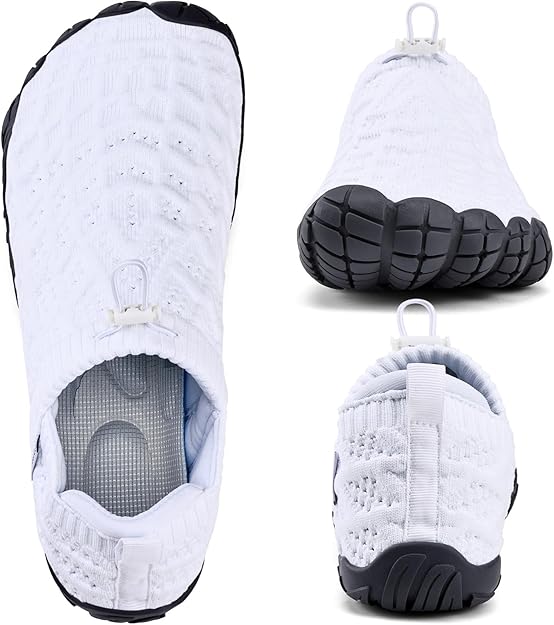 WateLves Barefoot Water Shoes Women Men Beach Breathable Walking Shoes Anti Slip Wide Toe Minimalist Zero Drop Sneakers for Travel Hiking Yoga