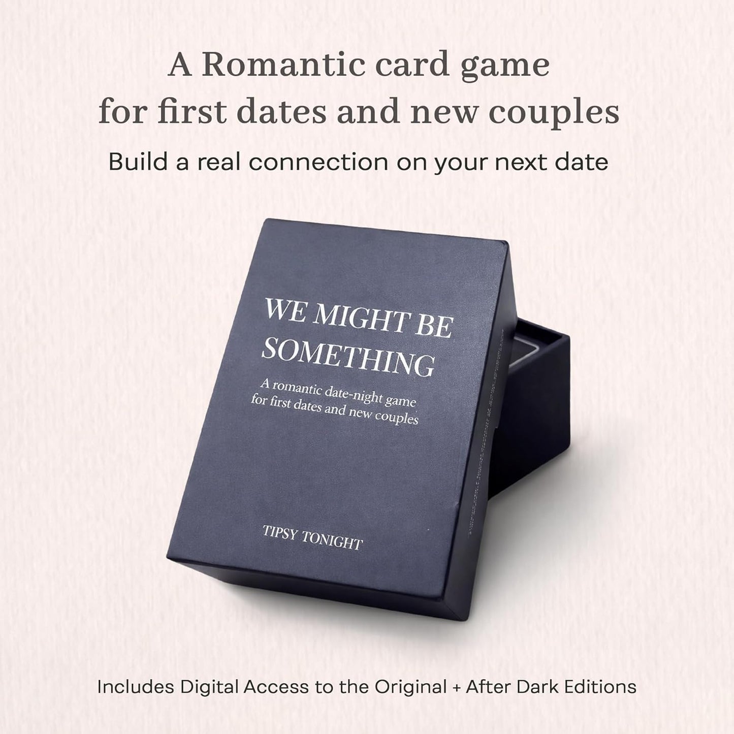 We Might Be Something | Romantic Date-Night Card Game for First Dates and New Couples | Conversation and Chemistry Deck for Early Dating | Great Gift for New Daters