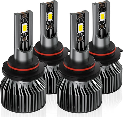 TXBILMOO 9006 LOW Beam 6500K White Light, Plug-N-Play, Powersports Bulbs 2-Pack