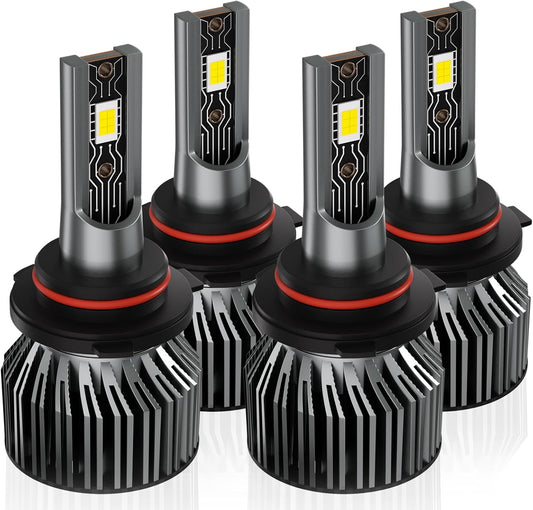 TXBILMOO 9006 LOW Beam 6500K White Light, Plug-N-Play, Powersports Bulbs 2-Pack