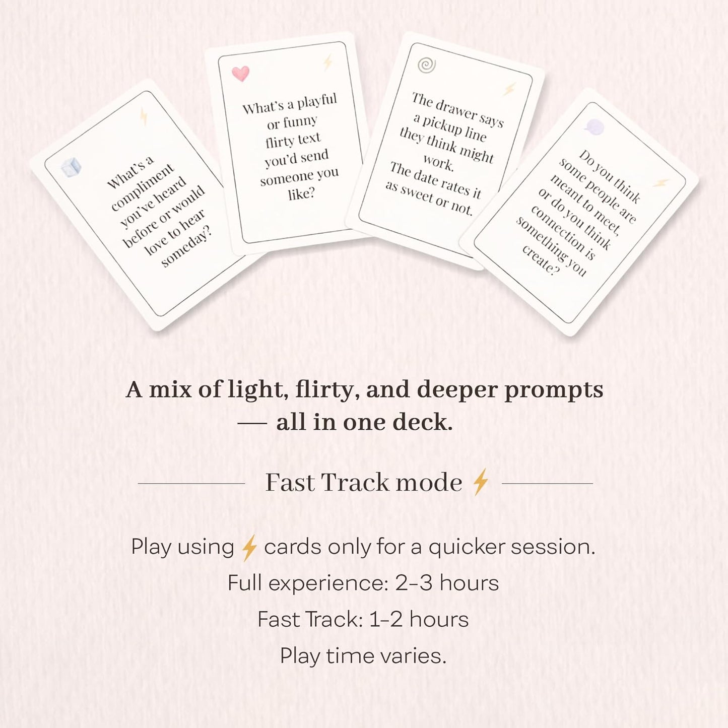 We Might Be Something | Romantic Date-Night Card Game for First Dates and New Couples | Conversation and Chemistry Deck for Early Dating | Great Gift for New Daters