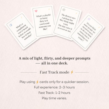 We Might Be Something | Romantic Date-Night Card Game for First Dates and New Couples | Conversation and Chemistry Deck for Early Dating | Great Gift for New Daters