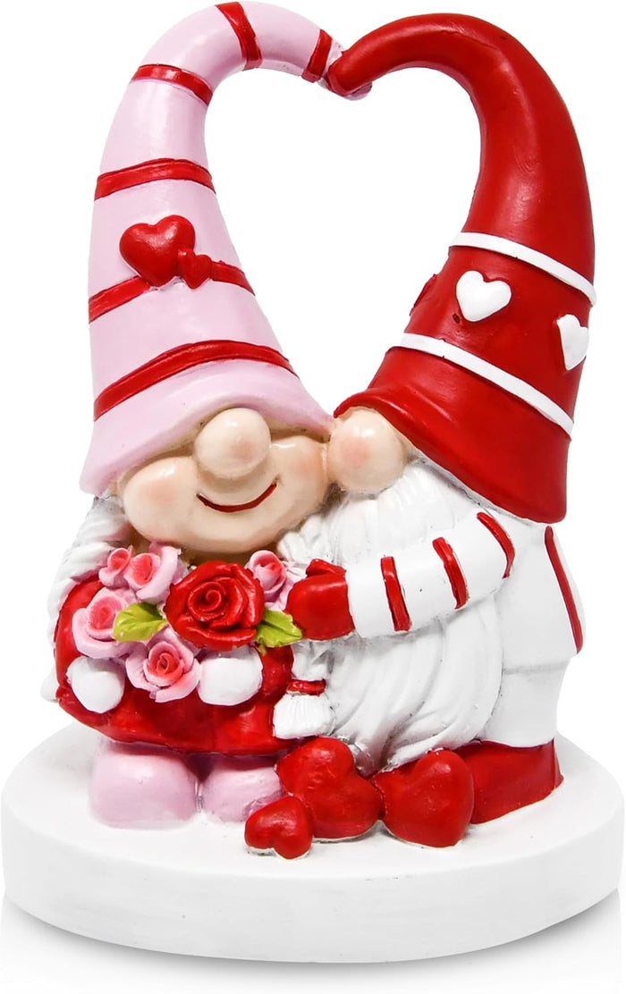 Gift Boutique Valentines Gnomes Decor - Valentine Gnome Figurines Decorations for Home Table Ornaments Sweet Valentines Gifts for Him Her
