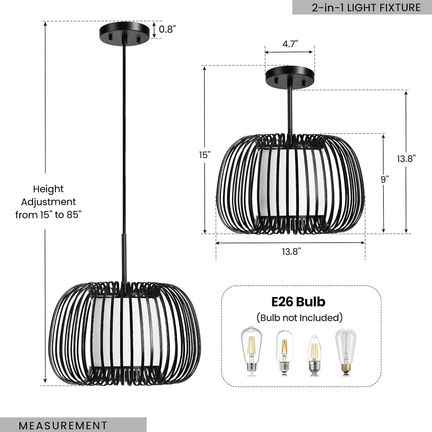 Gold, Chandelier for Over Table Dining Room Entryway Kitchen Island Living Room(1 Pack)