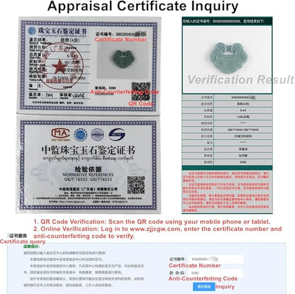 Jade Pendant Necklace, Healing Stone Necklace, Handcrafted Natural Healing Pendant for Men and Women - Infused with Chakra Energy to Attract Wealth, Luck and Health (God of Wealth)