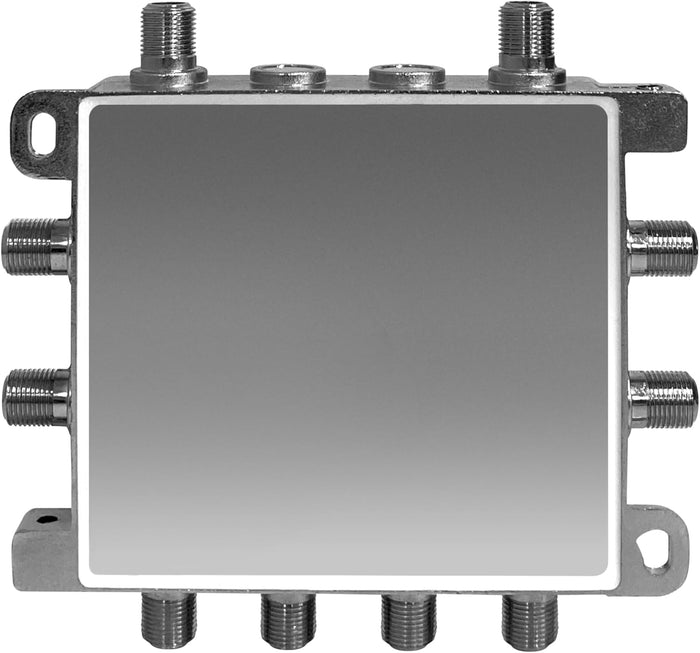 Antennas Direct JUICE8 TV Antenna Distribution Amplifier, 8-Output, Weatherproof, Silver