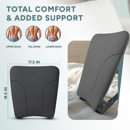 READY ROCKER Ultra | Extra-Plush Ergonomic Portable Rocker for Back Support & Relaxation | Adjustable Rocking Positions for Chairs | Lightweight & Travel-Friendly | Dove