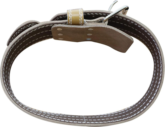 Weight Power Lifting Belt 4” Wide Cobra Grips Best Premium Genuine Leather Belt for Men & Women Adjustable Weightlifting Back Support (Brown, Medium 32"-40")