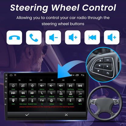 Radio Stereo Upgrade Replacement for Ford Transit 150 250 350 2015–2019: 9” IPS Touchscreen Head Unit, Wireless CarPlay Android Auto, Bluetooth 5.0 FM GPS WiFi DSP, 2GB RAM 64GB ROM