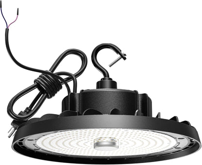 UFO LED High Bay Light 240W 36,000lm 0-10V Dimmable 5000K Daylight, High Bay LED Shop Light with US Plug 5’ Cable, Commercial LED Warehouse Lights, Factory Area Lighting Fixture