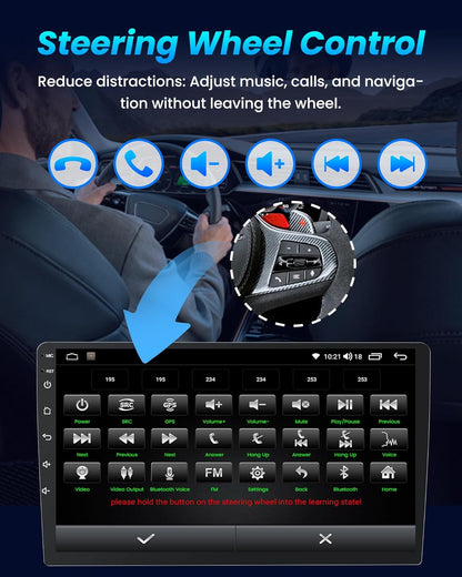 Upgrade Stereo for Nissan Sentra Radio 2013-2017: 10Inch HD Touchscreen Stereo with Wireless Carplay Android Auto Support 5G WiFi GPS Bluetooth FM SWC Mirror Link 1080P Backup Camera