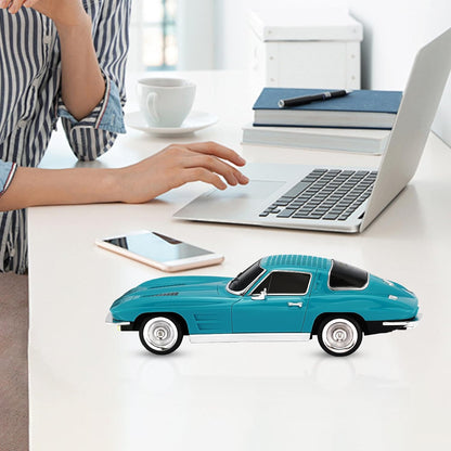 WS-1969 Retro Sports Car Bluetooth Replica Speaker – Portable Wireless Model with HD Sound, TWS Stereo Pairing, FM Radio, USB/TF Playback, LED Headlights & Taillights, Built-in Mic (Green)