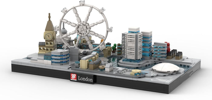 kadablok London Skyline Building Sets - London Architecture Building Blocks with Big Ben, London Eye, Tower Bridge - MOC Compatible Building Kit for Adults, Collectible Display Gift 1127 PCS