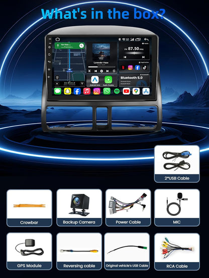Car Radio for Honda CRV 2002-2006: 1280 * 800 HD Touchscreen Android 13 Car Stereo Upgrade Wireless Carplay & Android Auto DSP GPS Navigation 5G WiFi Backup Camera Bluetooth FM