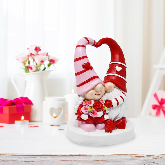 Gift Boutique Valentines Gnomes Decor - Valentine Gnome Figurines Decorations for Home Table Ornaments Sweet Valentines Gifts for Him Her