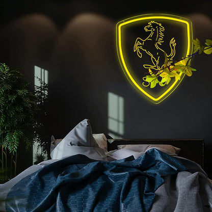 Racing Car Neon Signs for Wall decor Dimmable Led Lights Wall Decor for Home, Office, Bar, Cafe, and Garage Birthday Party Gift Art Wall Decorative12.2 * 14.2Inch