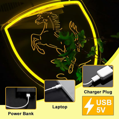 Racing Car Neon Signs for Wall decor Dimmable Led Lights Wall Decor for Home, Office, Bar, Cafe, and Garage Birthday Party Gift Art Wall Decorative12.2 * 14.2Inch