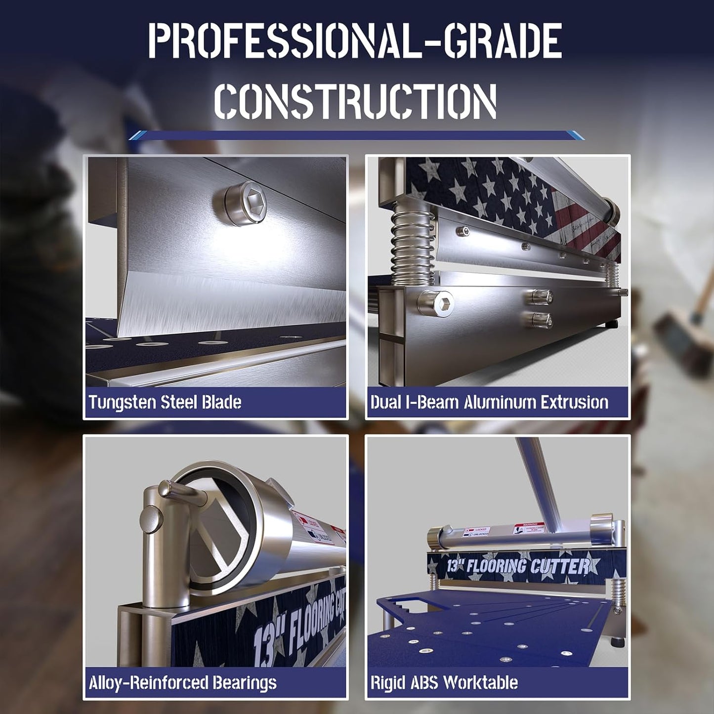 13" Pro Vinyl & Laminate Cutter: Dust-Free LVP/SPC Tool