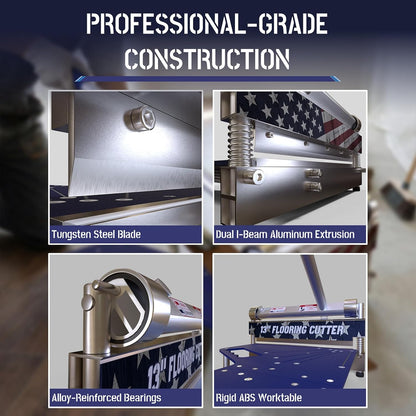 13" Pro Vinyl & Laminate Cutter: Dust-Free LVP/SPC Tool