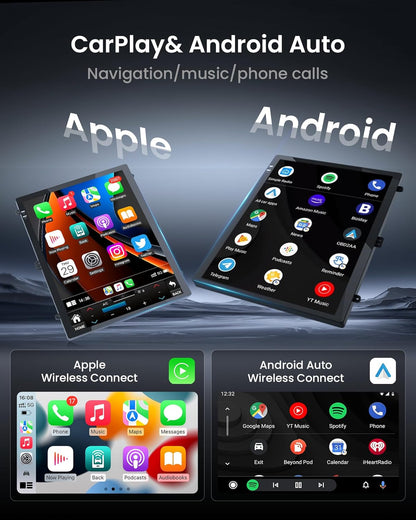 Upgrade Car Stereo for Chevy Cruze Radio 2009-2015 : 10.4 Inch 1024 * 768 HD IPS T-Style Touchscreen Wireless Carplay Andriod Auto 5GWIFI Bluetooth5.0 GPS SWC FM/AM