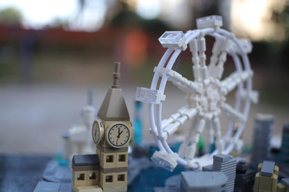 kadablok London Skyline Building Sets - London Architecture Building Blocks with Big Ben, London Eye, Tower Bridge - MOC Compatible Building Kit for Adults, Collectible Display Gift 1127 PCS