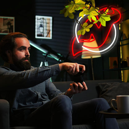 Hockey Neon Sign Dimmable Sport Team Neon Light for Man Cave Party Bar Decoration,LED Neon for Parties, Dorms, Game Room Decor ，Christmas Birthday Gift 12.2 * 12.9inch