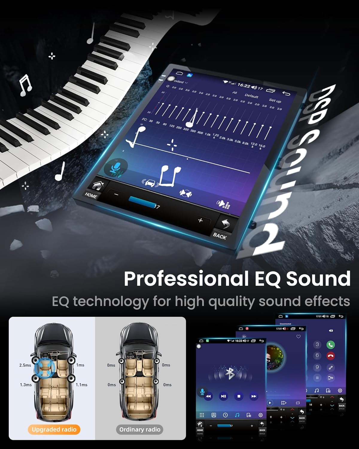 Upgrade Car Stereo for Chevy Cruze Radio 2009-2015 : 10.4 Inch 1024 * 768 HD IPS T-Style Touchscreen Wireless Carplay Andriod Auto 5GWIFI Bluetooth5.0 GPS SWC FM/AM