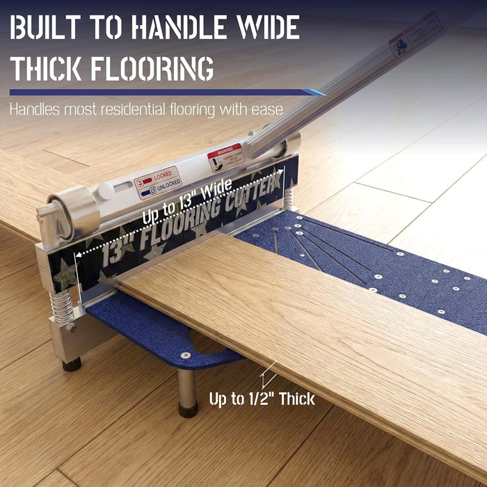 13" Pro Vinyl & Laminate Cutter: Dust-Free LVP/SPC Tool