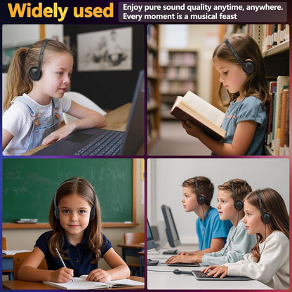 USB C Headphones Bulk 12 Pack for Classroom School Kids,USB Type C Headphones Class Set Compatible with Pad Smartphones (Black)