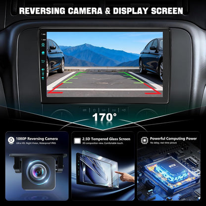 for Upgraded 10.2 Chevrolet Silverado 2007-2013 Tahoe GMC Sierra Yukon Radio, 5G-WiFi6 Wireless CarPlay Android Auto QLED Car Stereo/AM/FM/Airplay/1080P (4Ram+64Rom-HD)