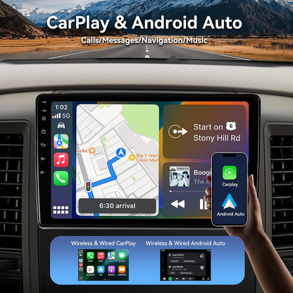 10.2" Android 13 Car Radio Stereo for Chevy Silverado 2007-2013 GMC Sierra Yukon, Plug and Play Head Unit, Support CarPlay & Android Auto, FM/AM Radio