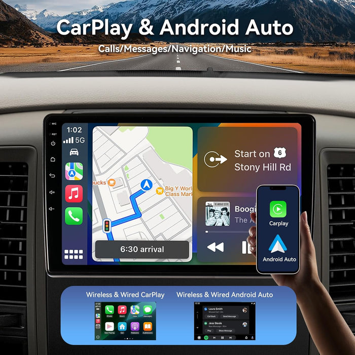 10.2" Android 13 Car Radio Stereo for Chevy Silverado 2007-2013 GMC Sierra Yukon, Plug and Play Head Unit, Support CarPlay & Android Auto, FM/AM Radio