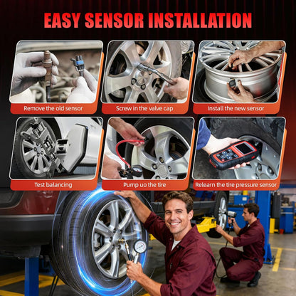 315/433MHz Pre-Programmed TPMS Sensor Set of 4 Fits Chevy Silverado, GMC Sierra, Tahoe, Suburban, Yukon, Escalade, Traverse, Equinox, Acadia, Colorado | OE# 13528563 13598773