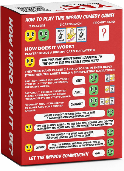 How Hard can it be for Couples or Friends Fun Silly Funny Improv Comedy, Innuendo Adult Party Playing Card Story Telling Valentines Game for her and him