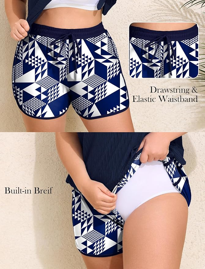 Arolina Blouson Tankini Swimsuits for Women Two Piece Modest Bathing Suit (S-24W)