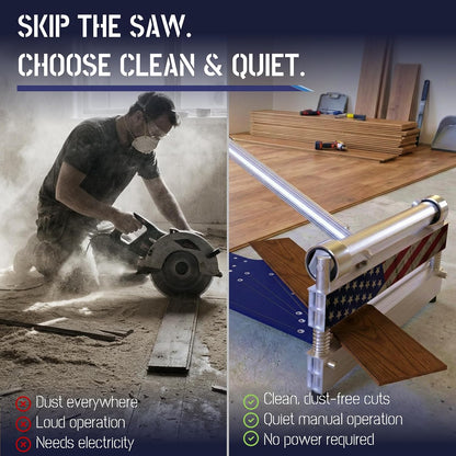 13" Pro Vinyl & Laminate Cutter: Dust-Free LVP/SPC Tool