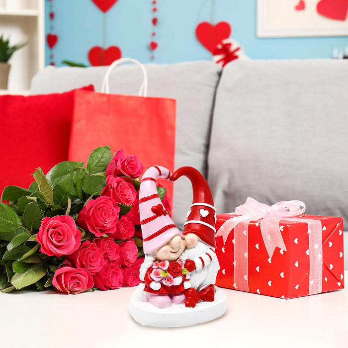 Gift Boutique Valentines Gnomes Decor - Valentine Gnome Figurines Decorations for Home Table Ornaments Sweet Valentines Gifts for Him Her
