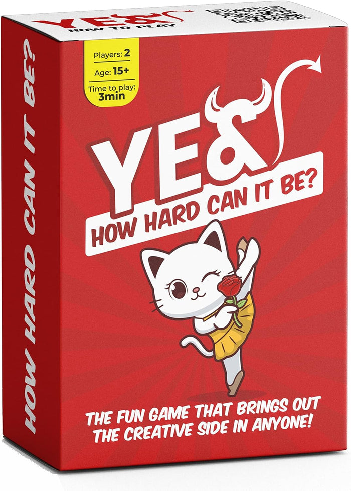 How Hard can it be for Couples or Friends Fun Silly Funny Improv Comedy, Innuendo Adult Party Playing Card Story Telling Valentines Game for her and him
